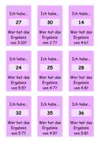Vorschau - Stationenlernen - Ich habe, wer hat – Einfache Reihen des kleinen Einmaleins üben (1er, 2er, 4er, 5er, 10er + 3er Reihe) - Seite 2