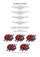 Aperçu - Apprentissages en autonomie - Jeu de doigts des coccinelles (maternelle) - Comptine pour apprendre à compter jusqu’à 5 - Page de couverture
