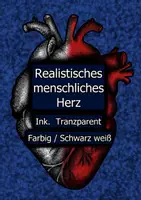 Vorschau - Mal- und Bastelvorlagen - Menschliches Herz (realistisch) – 4 Versionen - Deckblatt