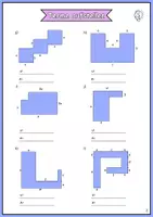 Vorschau - Arbeitsblätter - Terme aufstellen – Umfang und Fläche - Seite 2