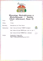 Vorschau - Arbeitsblätter - Sommer: Wimmeliges Abschreibtraining in Wortartenhausen (3-fach diff.) - Deutsch - Kl. 2 - Seite 1