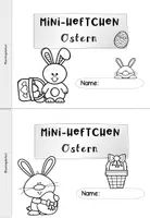 Vorschau - Stationenlernen - Ostern Klasse 1 Miniheft | Osterheft Arbeitsblätter Grundschule - Seite 1