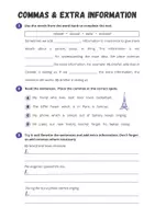 Vorschau - Arbeitsblätter - Commas & Extra Information - Grammar Worksheet - Seite 1