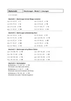 Vorschau - Arbeitsblätter - Äquivalenzumformungen - Addition und Subtraktion - Mit Lösungen - Seite 3