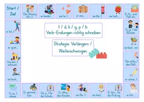 Vorschau - Stationenlernen - Auslautverhärtung - Materialpaket - Klasse 3-4 - Spiele - Seite 3