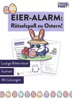 Vorschau - Arbeitsblätter - Eier-Alarm: Rätselspaß zu Ostern - Deckblatt