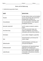 Vorschau - Arbeitsblätter - Werte und ihre Bedeutung - Seite 1