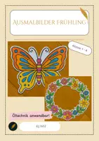 Vorschau - Mal- und Bastelvorlagen - Ausmalbilder Frühling (super als Fensterdeko) - Deckblatt