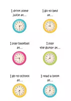 Vorschau - Spiele - Stop and swap: When do you...?/When does...? (telling the time/Uhrzeit) - Seite 3