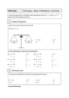 Vorschau - Arbeitsblätter - Äquivalenzumformungen - Multiplizieren und Dividieren - Mit Lösungen - Deckblatt