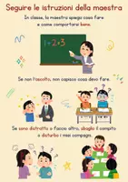 anteprima - Materiale di supporto/inclusione - Storie Sociali - Come comportarsi bene in classe II. 5 storie su alzare la mano, seguire le istruzioni e le regole, BES, DSA e autismo - Pagina 3
