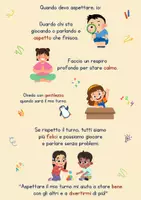 anteprima - Materiale di supporto/inclusione - Storie Sociali - Come comportarsi bene in classe III. 5 storie su aspettare il turno e parlare a bassa voce, BES, DSA e autismo - Pagina 2