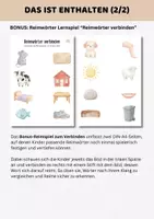 Vorschau - Spiele - Reimwörter Memo-Spiel Kita Vorschule Grundschule | Paare finden Lernspiel Sprachförderung deutsch Klasse 1 - Seite 2