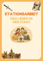 Vorschau - Arbeitsblätter - Stationsarbeit Leben in der Stadt - Deckblatt