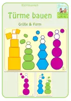 Vorschau - Stationenlernen - Klettmappe - Türme bauen - Deckblatt