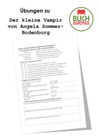 Vorschau - Arbeitsblätter - Übung zu "Der kleine Vampir von Angela Sommer-Bodenburg" - Deckblatt
