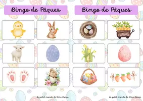 Aperçu - Jeux - Bingo de Pâques et du printemps - Page de couverture