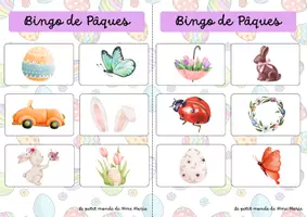 Aperçu - Jeux - Bingo de Pâques et du printemps - Page 1