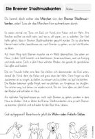 Vorschau - Arbeitsblätter - Märchen Werkstatt - Die Bremer Stadtmusikanten: Wahr oder Falsch - Seite 2