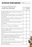 Vorschau - Arbeitsblätter - Märchen Werkstatt - Die Bremer Stadtmusikanten: Wahr oder Falsch - Seite 3