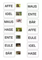 Vorschau - Arbeitsblätter - Materialpaket Tiere - Deckblatt