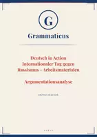Vorschau - Unterrichtsreihen - Deutsch in Action - Argumentationsanalyse Argumente erkennen, bewerten und sachlich widerlegen - 5./6./7./8. Klasse / Schulstufe - Deckblatt