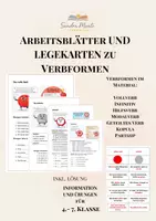 Vorschau - Arbeitsblätter - Das Verb - Verbformen - Arbeitsblätter und Zuordnungskarten - Deckblatt