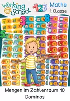 Vorschau - Stationenlernen - Mengenerfassung Dominos Klasse 1 | Domino Mathematik Grundschule Zahlenraum 10 - Deckblatt
