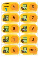 Vorschau - Stationenlernen - Mengenerfassung Dominos Klasse 1 | Domino Mathematik Grundschule Zahlenraum 10 - Seite 1