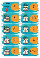 Vorschau - Stationenlernen - Mengenerfassung Dominos Klasse 1 | Domino Mathematik Grundschule Zahlenraum 10 - Seite 2