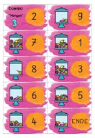 Vorschau - Stationenlernen - Mengenerfassung Dominos Klasse 1 | Domino Mathematik Grundschule Zahlenraum 10 - Seite 3