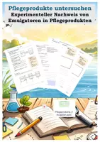 Vorschau - Arbeitsblätter - Emulsion in Pflegeprodukten - Infotext, Arbeitsblatt und Experiment - Deckblatt