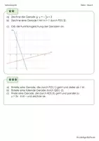 Vorschau - Arbeitsblätter - Arbeitsblätter lineare Funktionen + Lösungen (Differenziert) - Seite 2