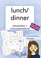 Vorschau - Arbeitsblätter - lunch_dinner_Arbeitsblätter und Leistungsfeststellung - Deckblatt