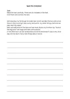 Vorschau - Arbeitsblätter - Find the mistakes! - Deckblatt