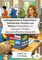 Vorschau - Arbeitsblätter - Landtagswahlen in Deutschland Klasse 8 9 - Deckblatt