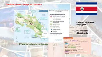 Aperçu - Préparation de séance / Séance complète - Séquence de groupe - réaliser une brochure touristique sur le Costa Rica (4e) - Page 2