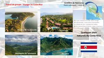 Aperçu - Préparation de séance / Séance complète - Séquence de groupe - réaliser une brochure touristique sur le Costa Rica (4e) - Page 3