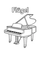 Vorschau - Mal- und Bastelvorlagen - Musikinstrumente Ausmalbilder (50 Malvorlagen) - Seite 2