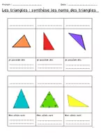 Aperçu - Feuilles d'exercices - Les triangles rappel - Page 2