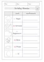 Vorschau - Arbeitsblätter - DaZ - der Frühling - Arbeitsheft - Wortebene - Seite 3