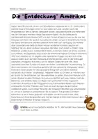 Vorschau - Arbeitsblätter - Die Entdeckung Amerikas (Christoph Kolumbus, Entdecker, Seefahrer) - Seite 2