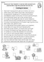 Vorschau - Arbeitsblätter - Leseverständnis Frühling - Text-Bild-Zuordnung, 3-fach differenziert, Lesetraining Klasse 2 & 3 - Seite 3
