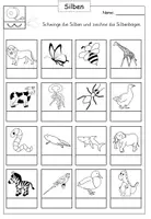 Vorschau - Arbeitsblätter - Silben und Wortlängen - Phonologische Bewusstheit am Schulanfang trainieren - Seite 3