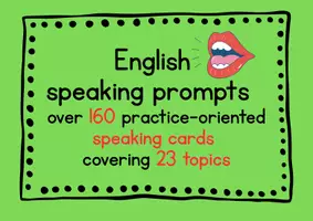 Vorschau - Spiele - Englisch mündlich Sprechanlässe 160 speaking cards mündliche Prüfung Vorbereitung sofort einsetzbar - Deckblatt
