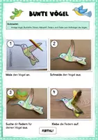 Vorschau - Mal- und Bastelvorlagen - Kunstprojekt: Bunte Vögel (Klasse 1-4) - Seite 3