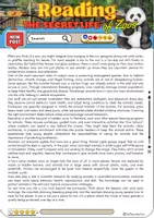 Vorschau - Arbeitsblätter - Reading Comprehension The Secret Life of Zoos - Grade 9 - Deckblatt