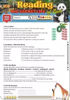 Vorschau - Arbeitsblätter - Reading Comprehension The Secret Life of Zoos - Grade 9 - Seite 1