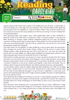 Vorschau - Arbeitsblätter - Reading Comprehension Urban Gardening - Grade 9 - Deckblatt