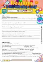 Vorschau - Arbeitsblätter - Reading Comprehension Social Media - Grade 9 - Seite 2